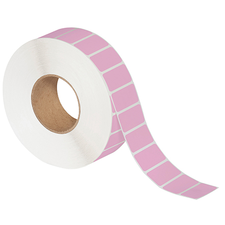 2 x 1" Pink Thermal Transfer Labels